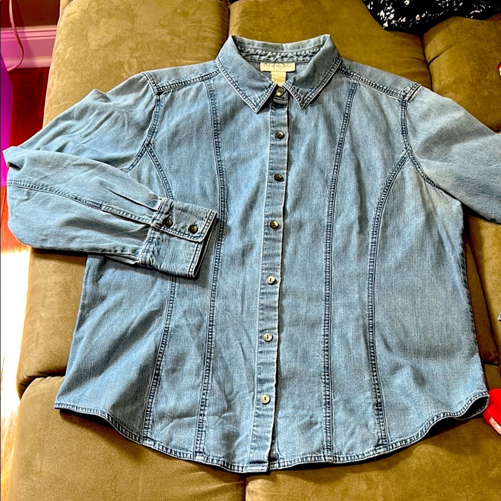 J. Jill Denim Shirt - Picture 6 of 11